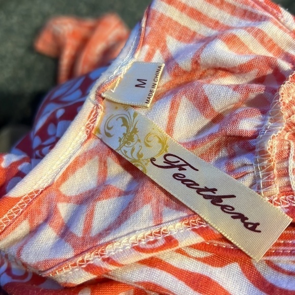 Feathers Racer Back Maxi Dress Medium - Picture 8 of 9